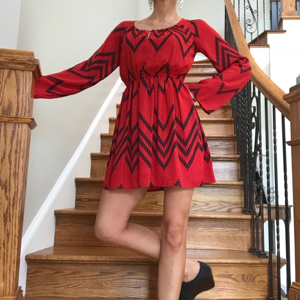 GBX for Macy’s Abstract Print Tunic Dress Size XS